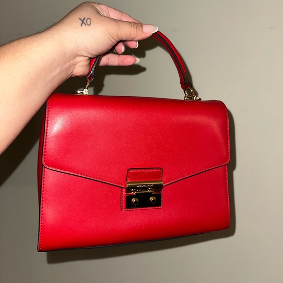 Michael Kors Mini Red Purse - Picture 1 of 9